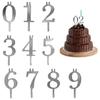 10pcs/set 0-9 Number Happy Birthday Cake Topper Wedding Cake Topper Adorn For Kids Birthday Party Holiday Cake Supplies