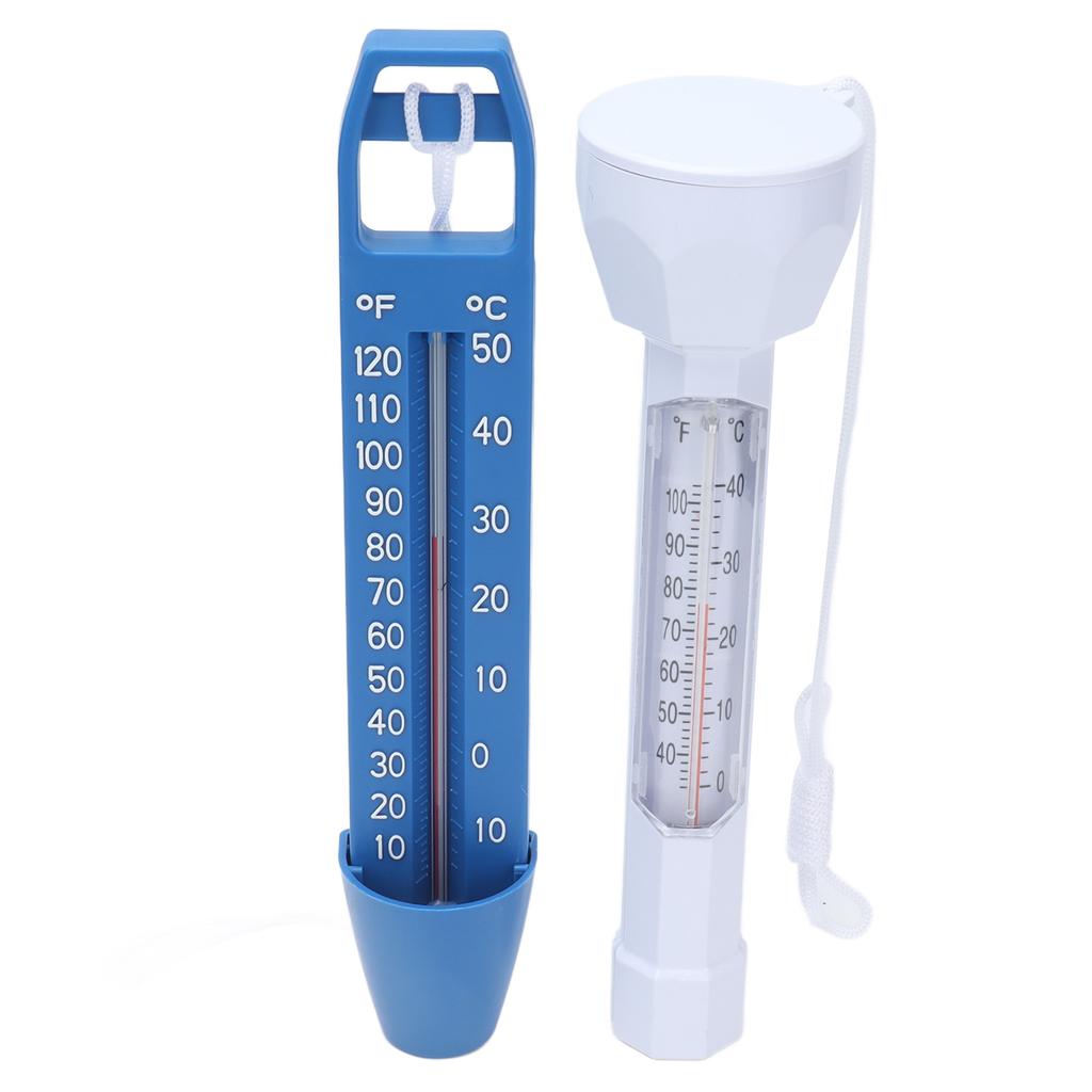Floating Pool Thermometer Set Multi Unit Durable Waterproof Water Thermometer with Lanyard