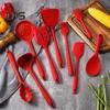 Non-stick Spatula Heat-resistant Silicone Flexible Colander Rice Scoop Handy Baking Scraper