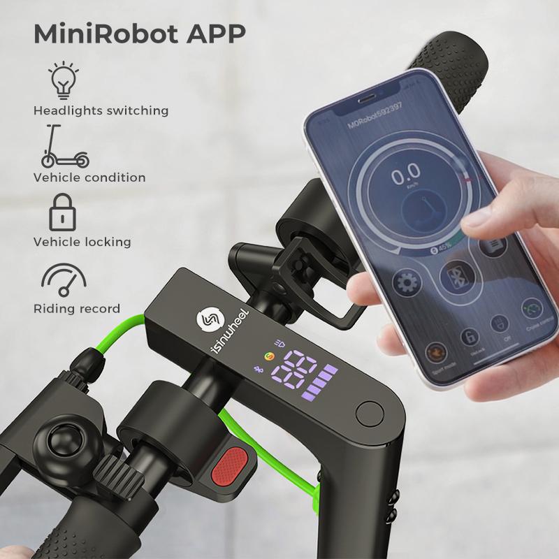 Isinwheel S9pro Electric Scooter: 30 Km Range, 350W Motor, Foldable Design, App Control - 8.5-inch Tires, Dual Brakes, Convenient Commuting