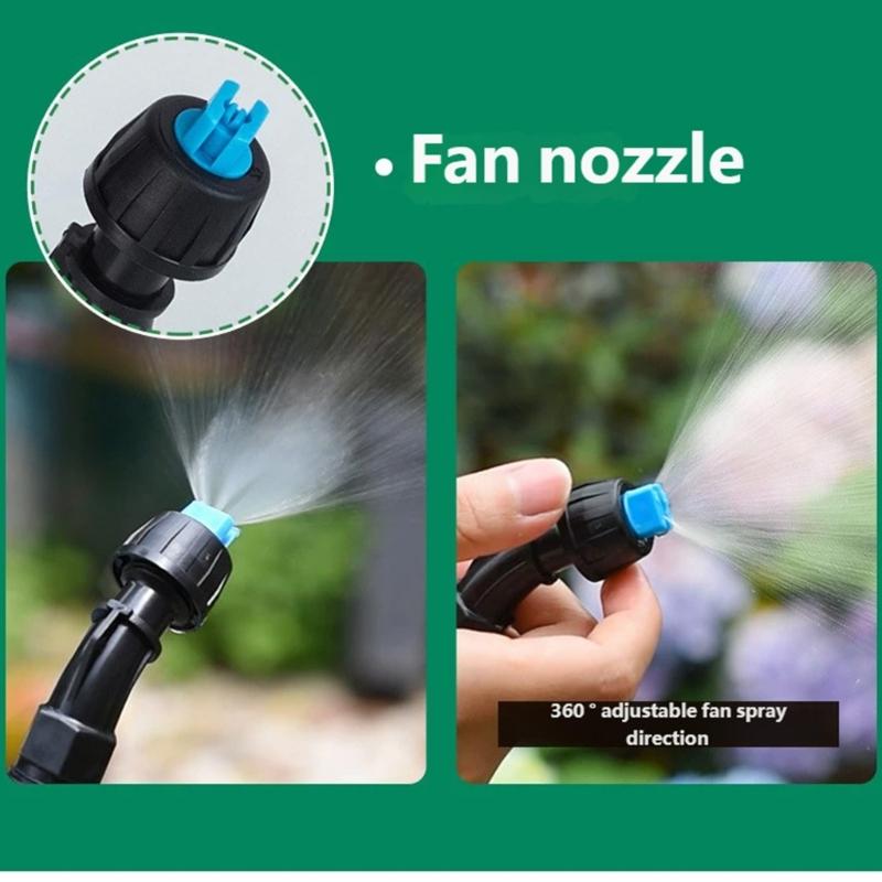 Electric Garden Sprayer 3 Nozzles USB Rechargeable Lightweight Plastic for Adjustable Water Sprayer Garden Irrigation