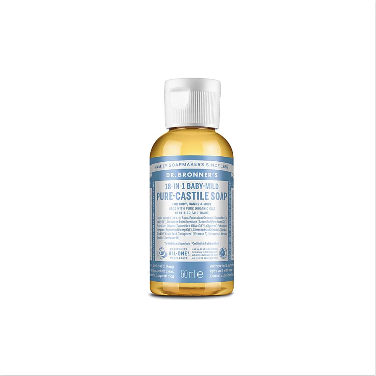 

[Dr.Bronner s] Чистое кастильское мыло 60 мл 12 ароматов 60ml прозрачный
