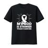 Womens My God Is Stronger Than Lung Cancer Faith Awareness T Shirt Black Vintage Washed Graphic Streetwear Soft Homme