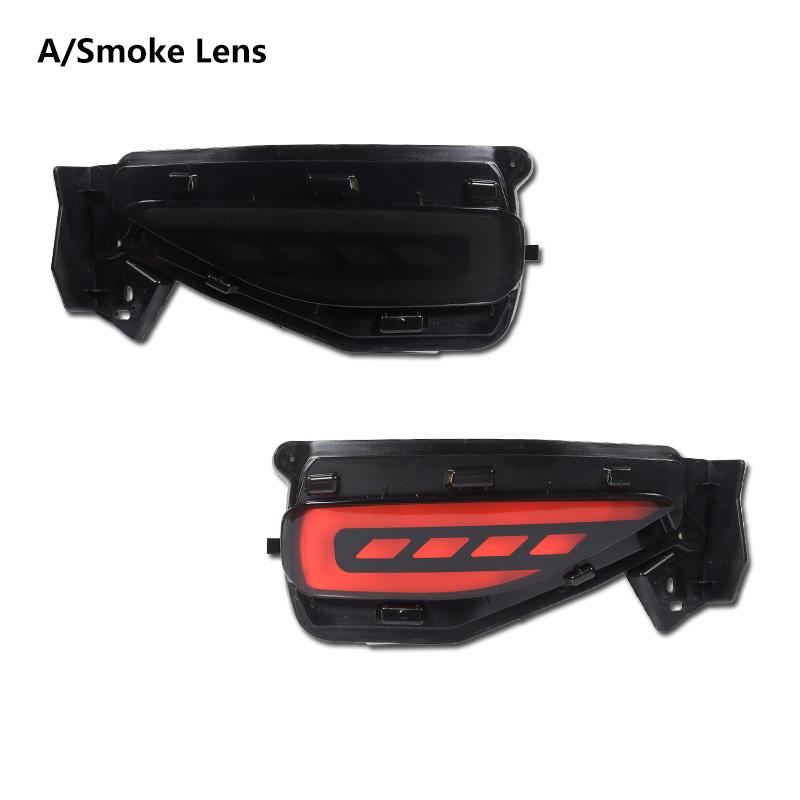 1 Set LED Reflector For Toyota Fortuner SW4 2015 2016 2017 2018 2019 2020 Rear Bumper Light Fog Lamp Brake Light Turn Signal
