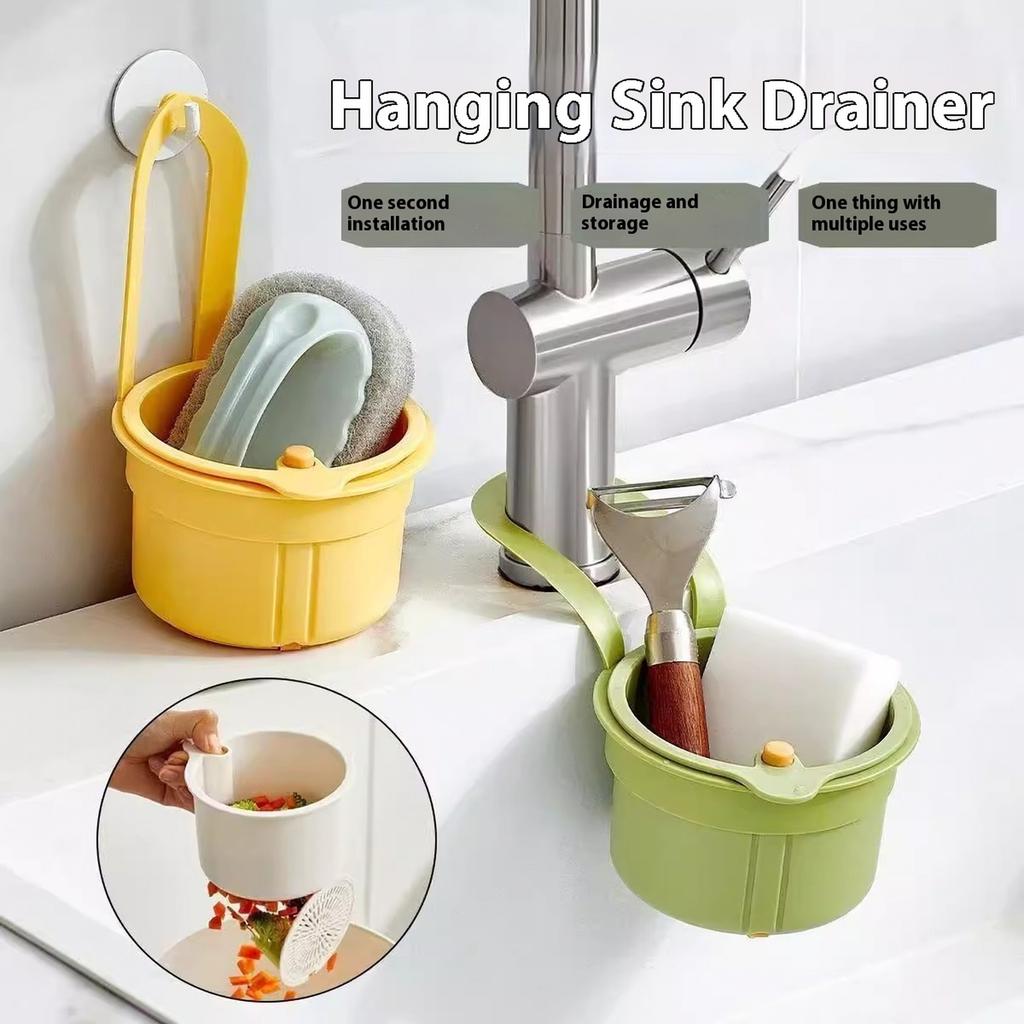 Household Kitchen Sink Hanging Strainer Basket Food Residue Filter for Drainage and Cleaning with Handle Design for Easy Installation and Removal