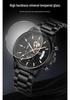 Sanda Men's Luminous Waterproof Quartz Watch with Three Subdials, Six Hands, and Calendar