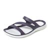 2025 Summer New Sandals Women's Flat Heel Soft Sole Jelly Shoes Comfortable and Fashionable Wear Cool and Light