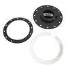 160mm Billet Aluminum Easy Fill Fuel Cell Gas Cap With 12 Hole Cell Bung and Gasket for 12 Screw 5.343 in Screw Holes