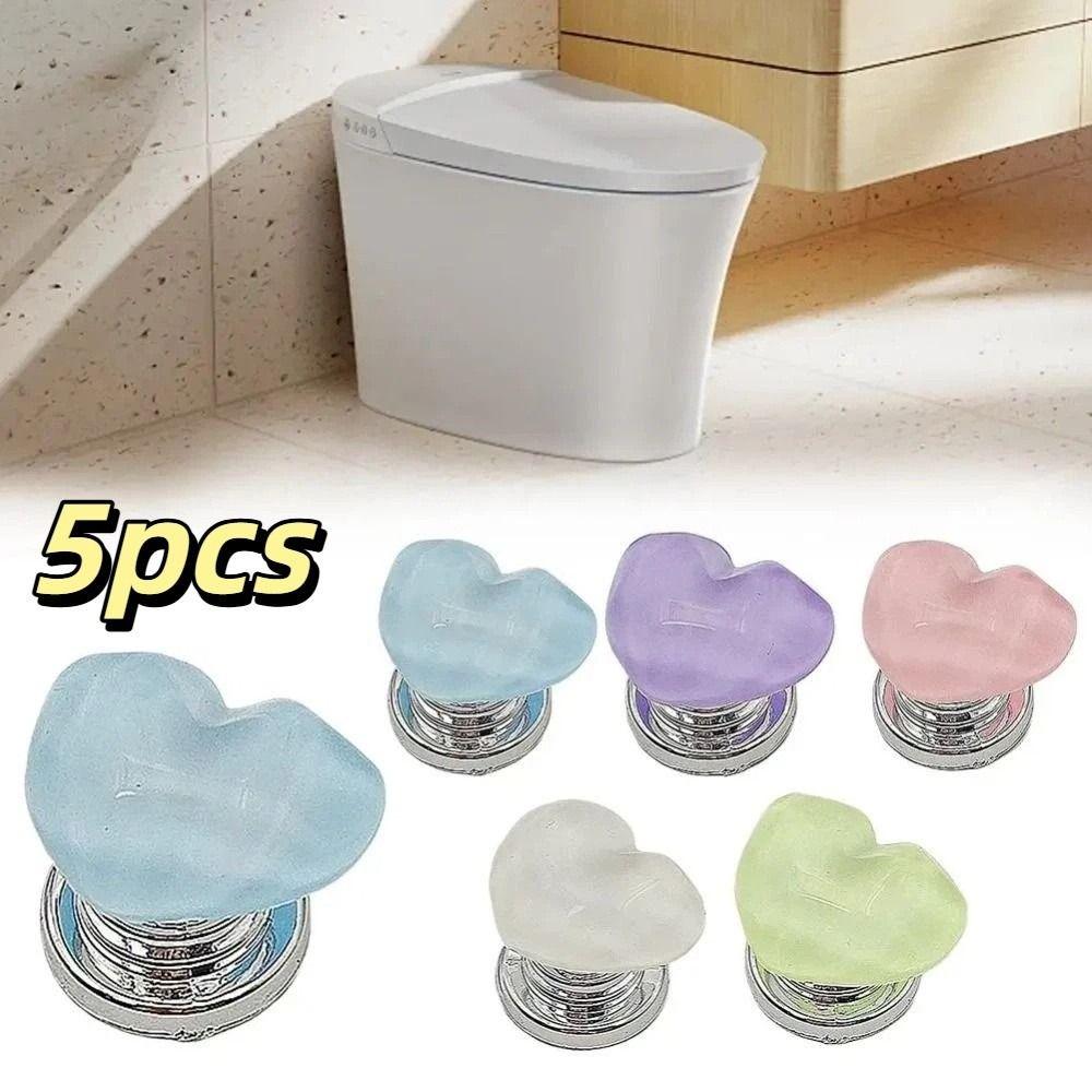 Creative Design Toilet Press Button Self-Adhesive Toilet Tank Button  Bathroom Decoration