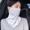 Sun Protection Guard Quick-Dry Fabric Ice Silk Face Guard with Breathable Mesh Cooling Fabric Extended Neck Gaiter Face Guard
