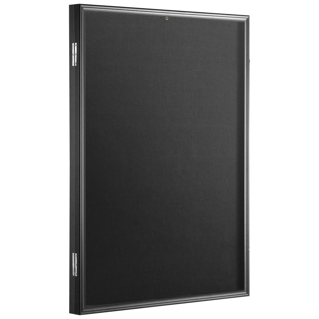 Jersey Display Frame Case, 23.3 X 31.2 X 1.5 In, Large Lockable Sport Jersey Shadow Box with 98% UV Protection PC Glass and Hangers, for Baseball