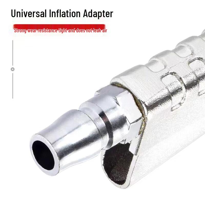 Universal Tire Inflator with Pressure Gauge