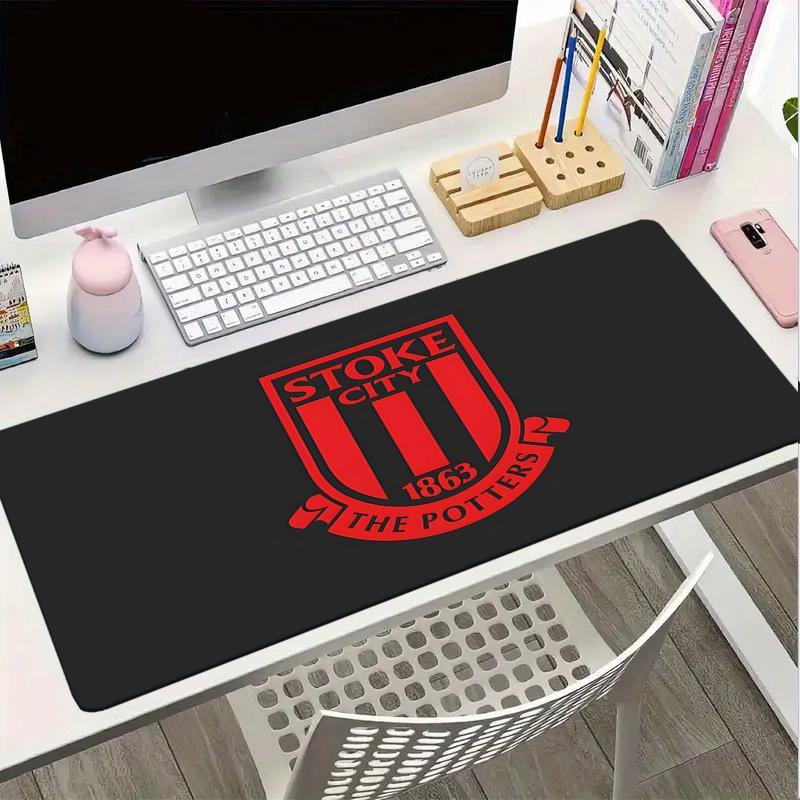 Stoke City Football Club Mouse Pad, Gaming Mouse Pad, Keyboard Pad, Desk Decor for Computer Notebook Fan Gift Birthday Gift