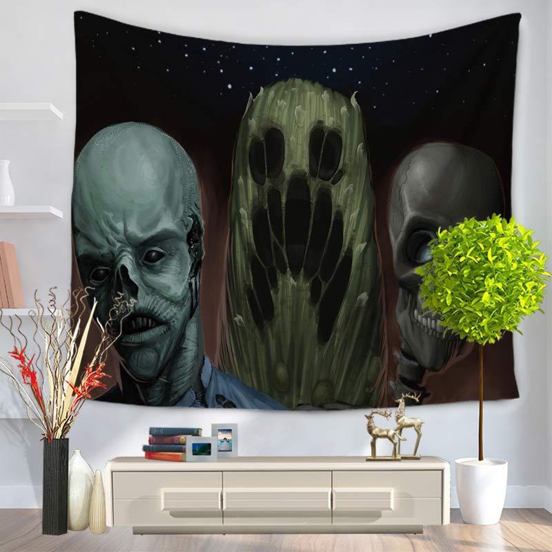 

Украшение дома гобелен Красочный гобелен с черепом настенный Абстрактная печать Гостиная Декор стены фон ткань 100x75cm