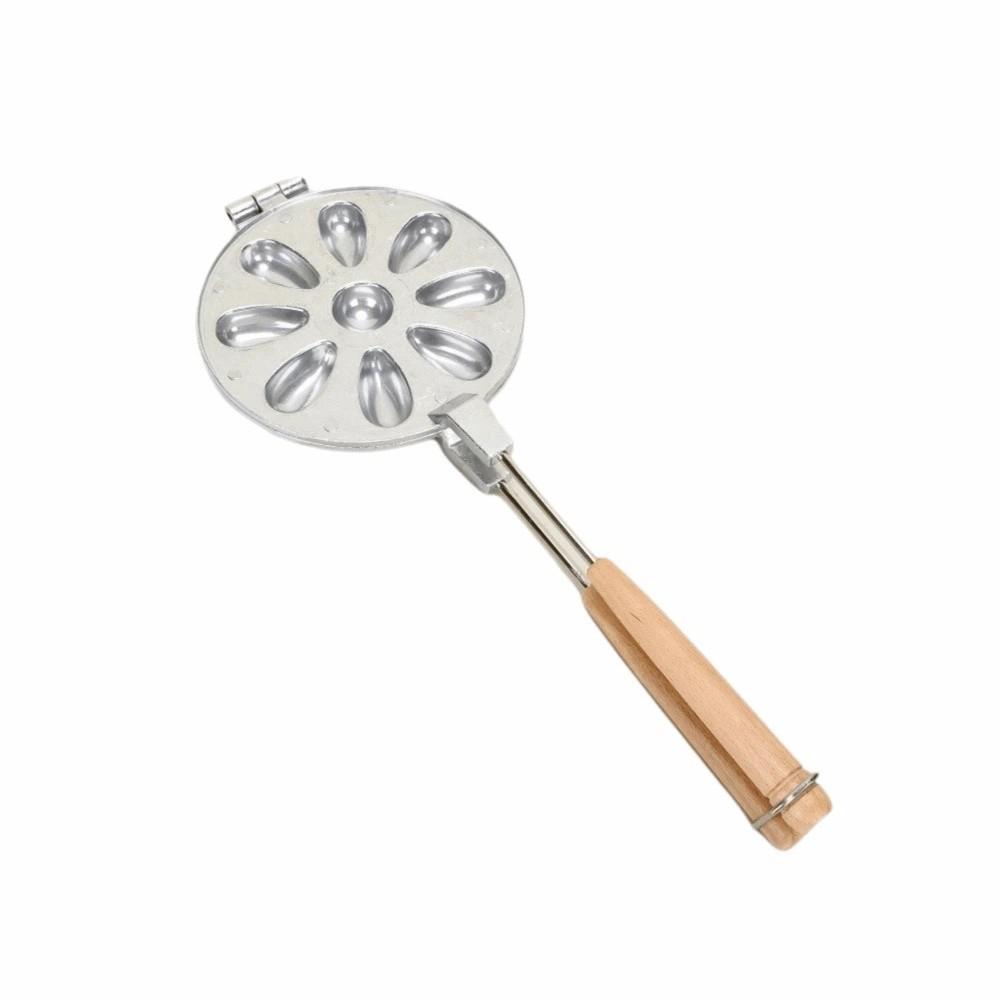 Long Handle Walnut Cookie Mold Double-Sided Walnut Cookie Maker Party Baking серебряный