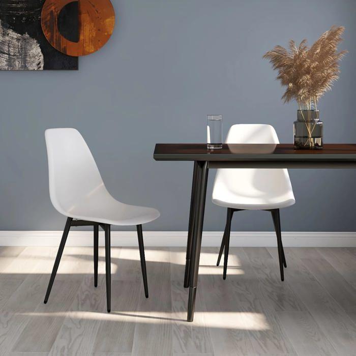 VidaXL 2x Chaises de Salle à Manger Sièges de Cuisine Chaises à Dîner Chaises de Repas Meubles de Cuisine Maison Intérieur 338042