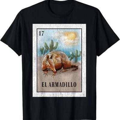 El Armadillo Funny Texas Animal Flag T-Shirt
