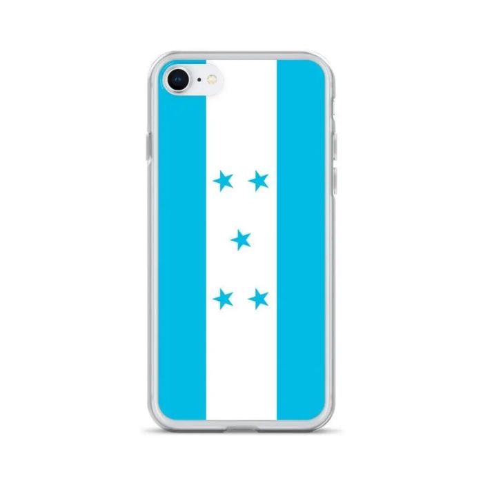 Coque iPhone - Drapeau Honduras - Souple - Multicolore - Compatible iPhone 7 - Plastique transparent