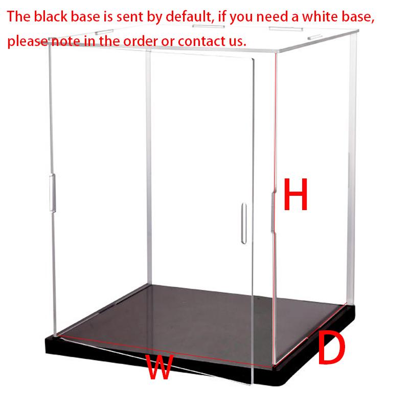 Collectibles Acrylic Display Case with Door,Assemble Display Box Stand Dustproof Protection Showcase for Action Figures Toys Height 10cm