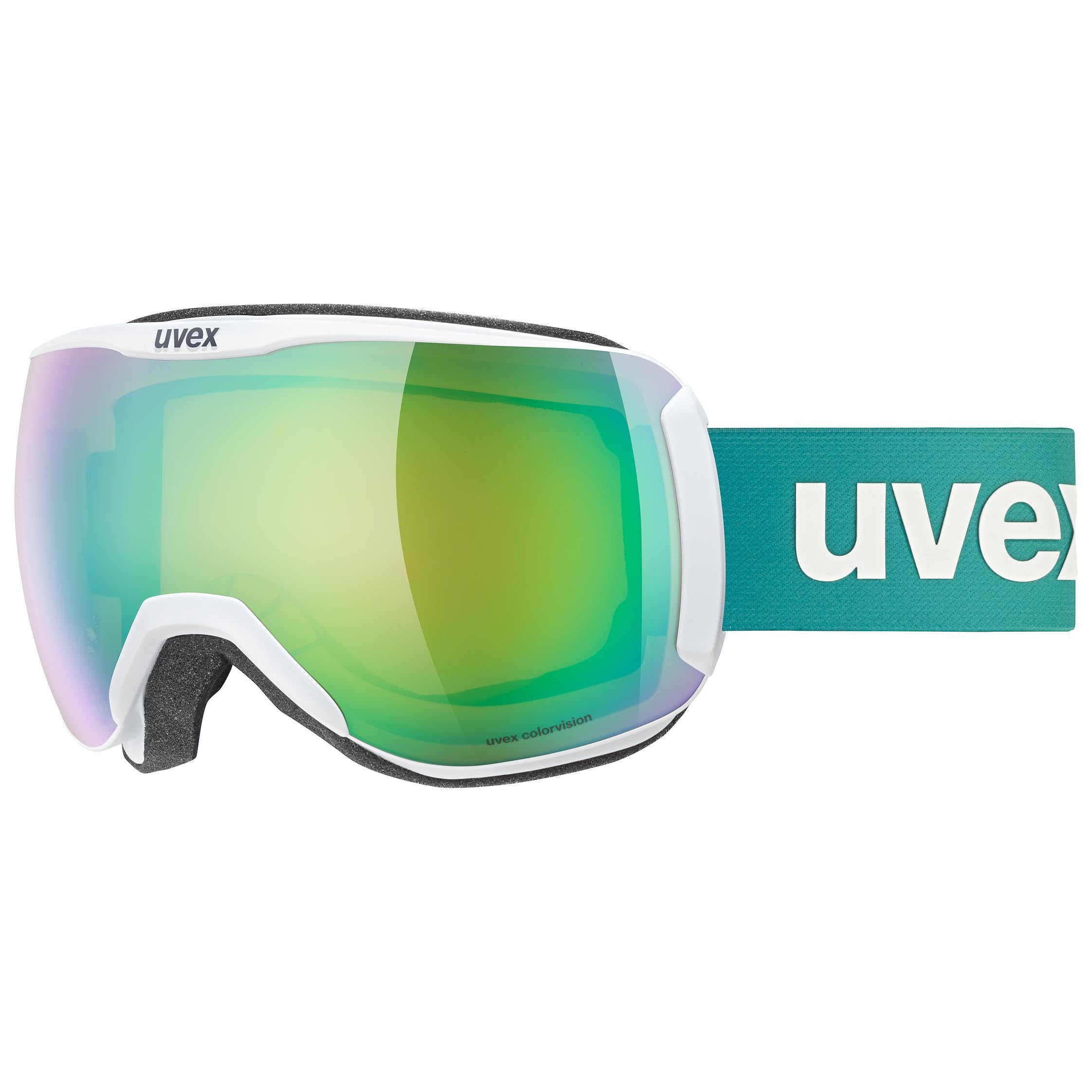 

Uvex 2100 CV Downhill Ski and Snowboard Single Asian Fit Goggles, Unisex, High-Contrast Mirror, Lens,