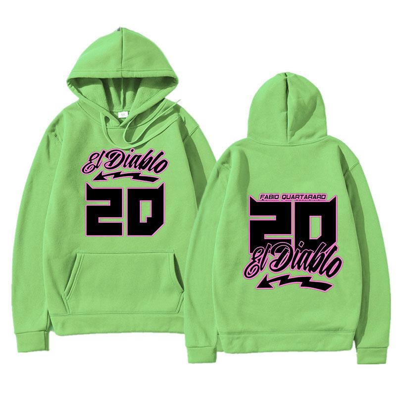 Fabio Quartararo Hoodie Unisex Langarm Brief Kapuzenpullover Vintage Hip Hop Fleece Streetwear Fleece Pullover Hoodies