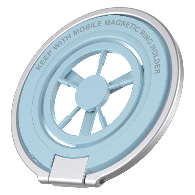 

Магнитный Двусторонний Держатель-Кольцо для Телефона Портативный Складной Магнитный Стенд для Телефона Аксессуар Захват Кронштейн Подставка для iPhone Samsung синий