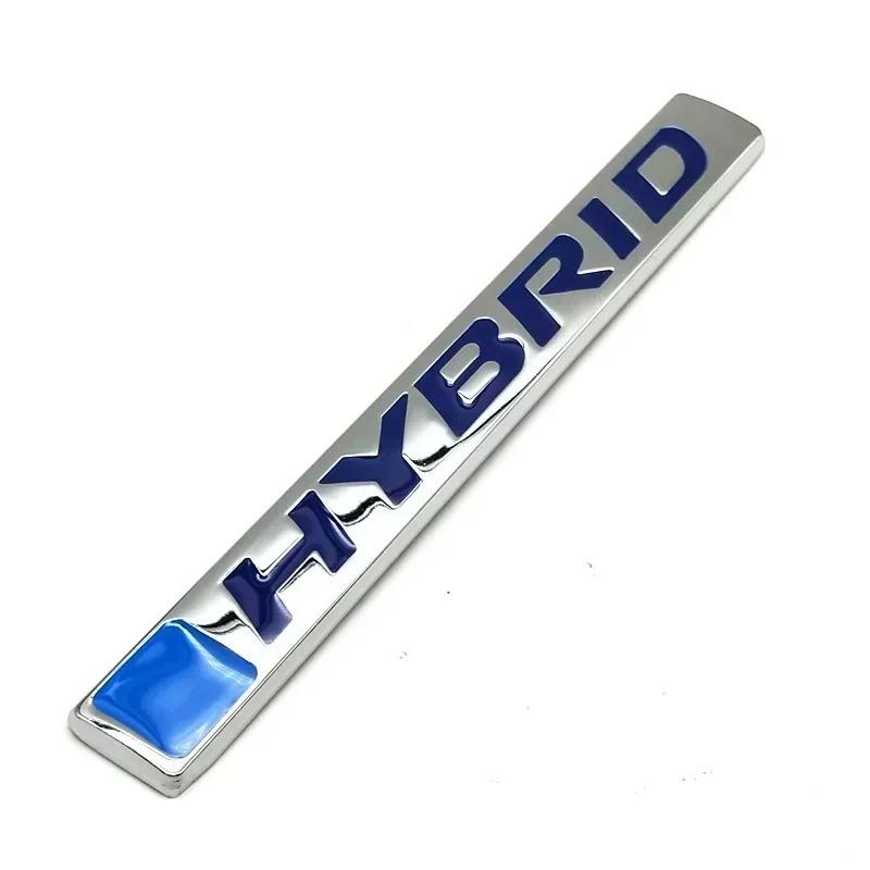 3D Metal Hybrid Logo Car Sticker Rear Trunk Side Fender Emblem Badge Sticker For Honda CRV HRV CIVIC Fit Accord Jazz Accessories