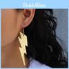 Earrings Contemporary Metal With Lightning Shape Design For Women Collection
