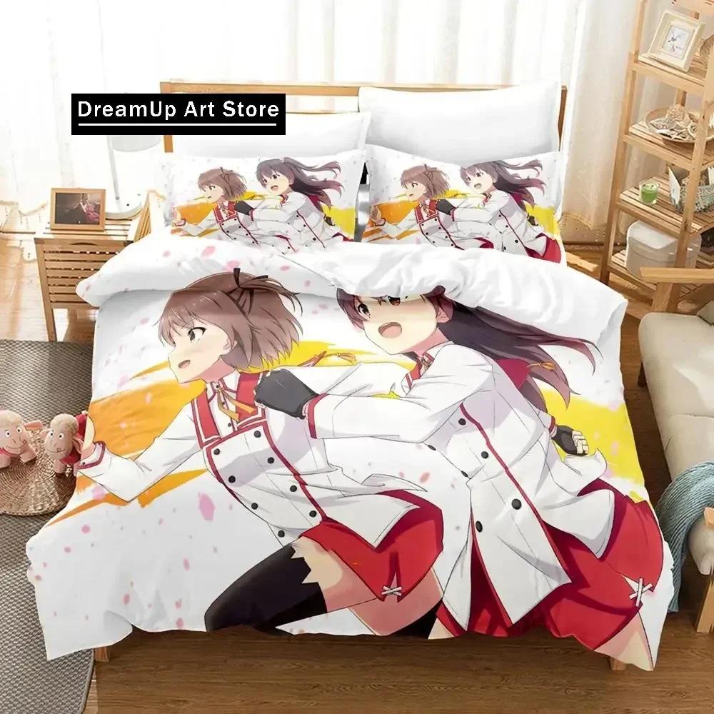 Kawaii Toji no Miko Bedding Set Single Twin Full Queen King Size Bed Set Adult Kid Bedroom Duvetcover Sets Anime Girls Bed