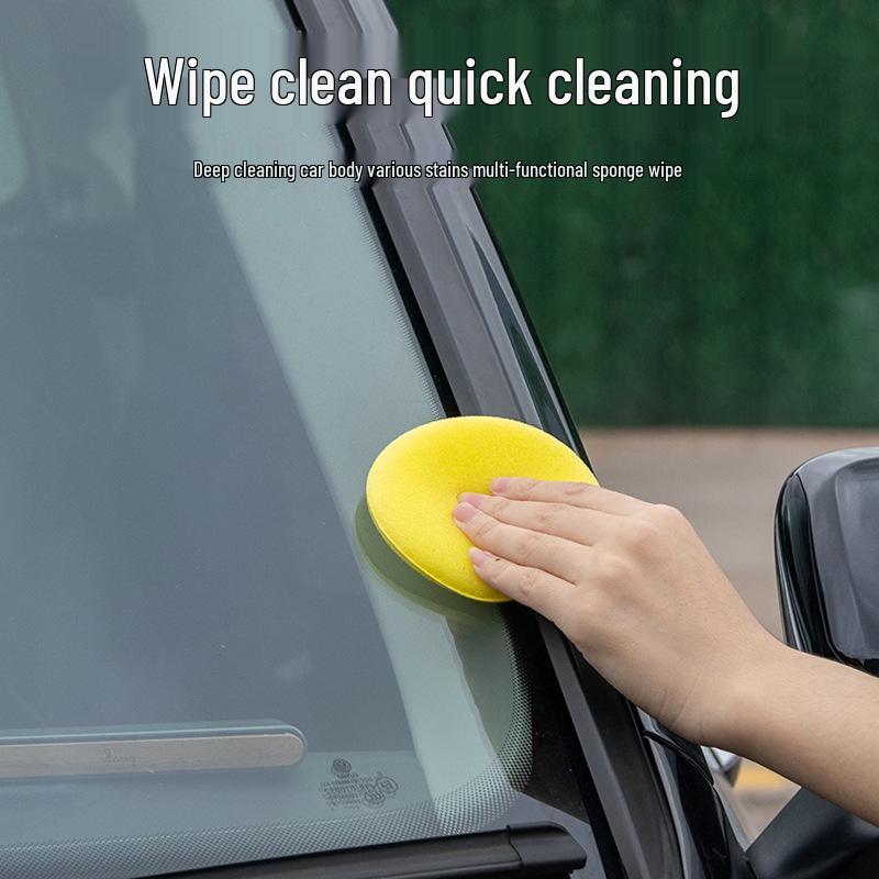 Zhongheng Car Polishing and Waxing Round Sponge - Small Car Wash Cleaning Tool.