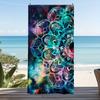 Custom Mandala Beach Towel Galaxy Pattern 160x80cm Microfiber Bath Towels All Season Soft Absorbent Blanket