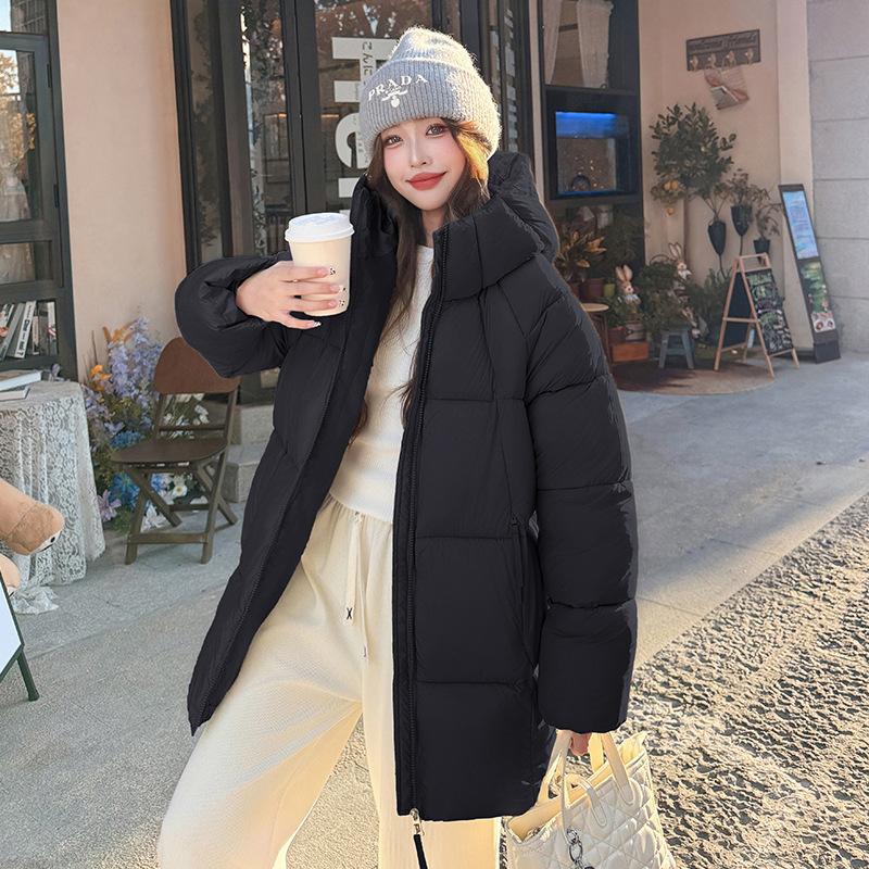 

Hooded Padded Jacket Women s New Winter Casual Padded Jacket XL чёрный