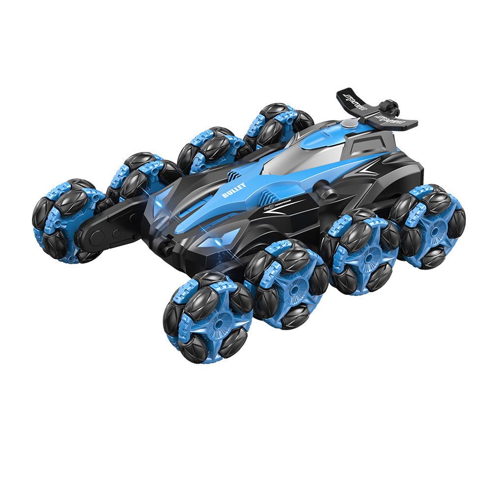 Rechargeable Eight-Wheeled Stunt RC Car with Gesture Control, Drift Spray, and Climbing Rotation for Kids