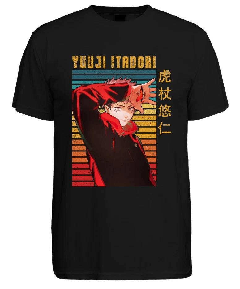 

Yuji Itadori Jujutsu Kaisen Anime Manga Fan Gift Retro Mens T-Shirt S