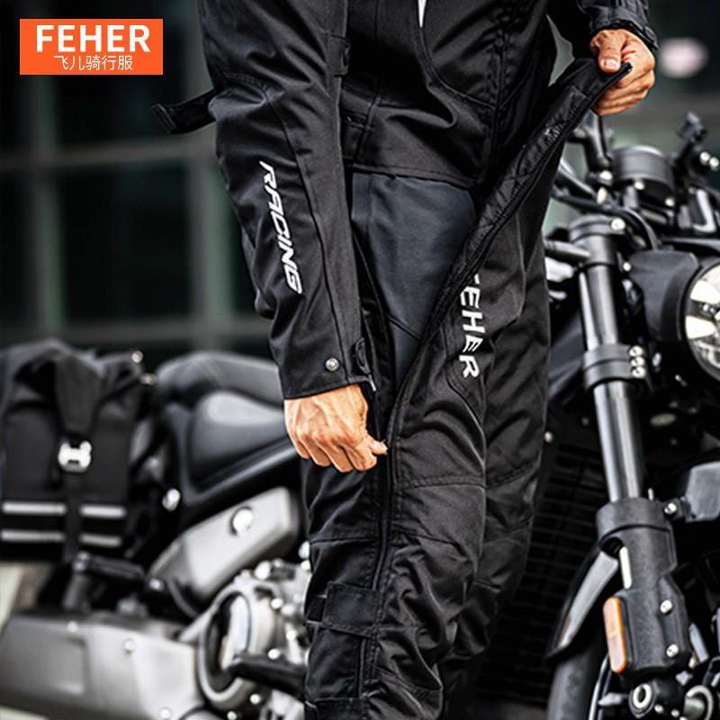 Men Women Winter Motorcycle Riding Pants Windproof Waterproof Thermal Protective Trousers With CE Armor