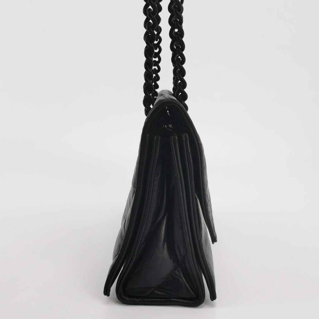 [Pre-Owned] Balenciaga Crush Chain Bag 'Black' - Excellent #HEBCPR