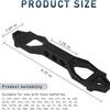 Battery Hold Down Sets, Aluminum Alloy Car Battery Holder Kit with J Hook Black
