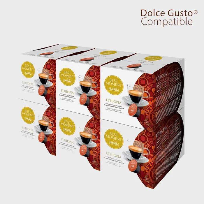 

[Совместимый с Dolce Gusto от Capitali] Капсульный кофе Best Moment 6 упаковок (96 капсул) Ethiopia 6 pack (96 tablets)