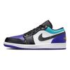 Air Jordan 1 Low Aqua Men Sneakers Purple White Court-Purple 553558-154