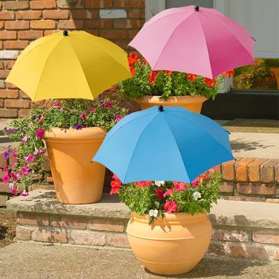 Plant Shade Umbrella with Metal Stake Weatherproof Sun Shade Cloth Outdoor Plant Flowers Potted Sun Protection Garden Supplies