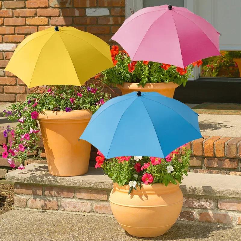 Plant Shade Umbrella with Metal Stake Weatherproof Sun Shade Cloth Outdoor Plant Flowers Potted Sun Protection Garden Supplies