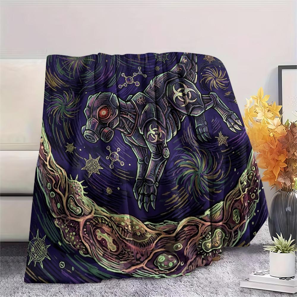 Resident Evil Print Flannel Blanket, Ultra Soft High Quality All Seasons Warm Throw, Home Decor Cozy Blanket, Perfect Christmas Gift