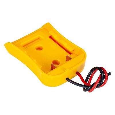 Gelber Batterieadapter für Dewalt 20 V Max. 18 V Dock-Stromanschluss 12 AWG Drähte Netzadapter Werkzeuge Zubehör