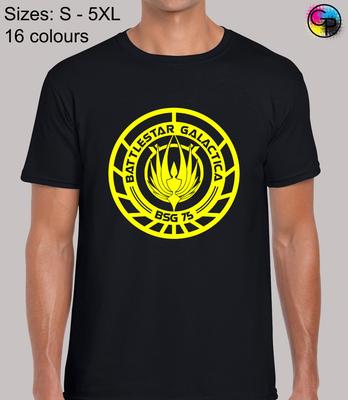 Battlestar Galactica Sci Fi Movie Film Inspired Novelty T-Shirt Top for Men