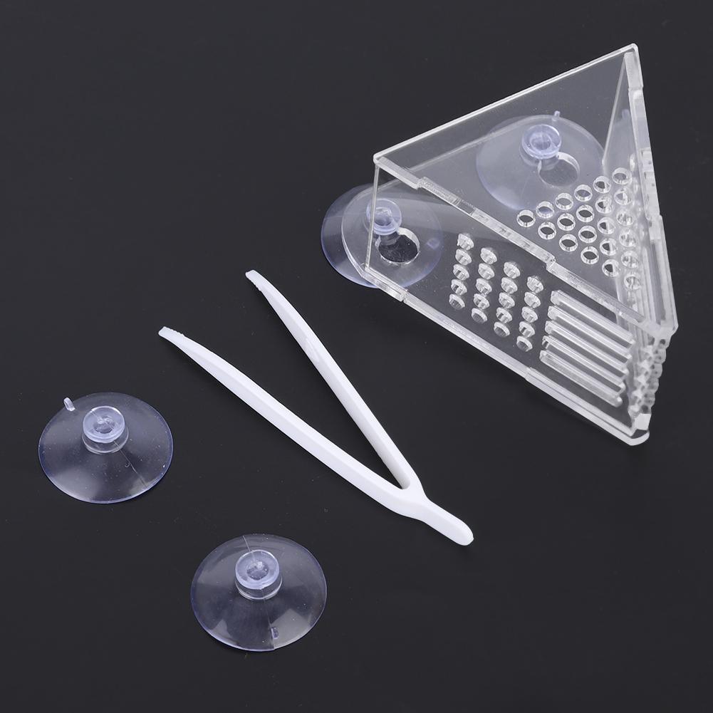 Multifunction Aquarium Acrylic Red Worm Brine Shrimp Feeder Fish Feeding Cup with Suckers