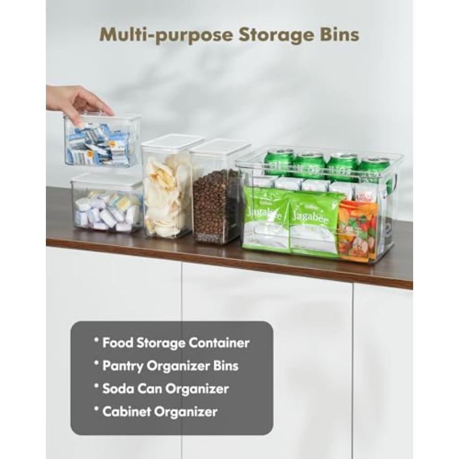5 in 1 Under Sink Organizer Acrylic Trash Bag Dispenser for Kitchen Pantry Laundry Room with Dishwasher Pods and Laundry Deterg