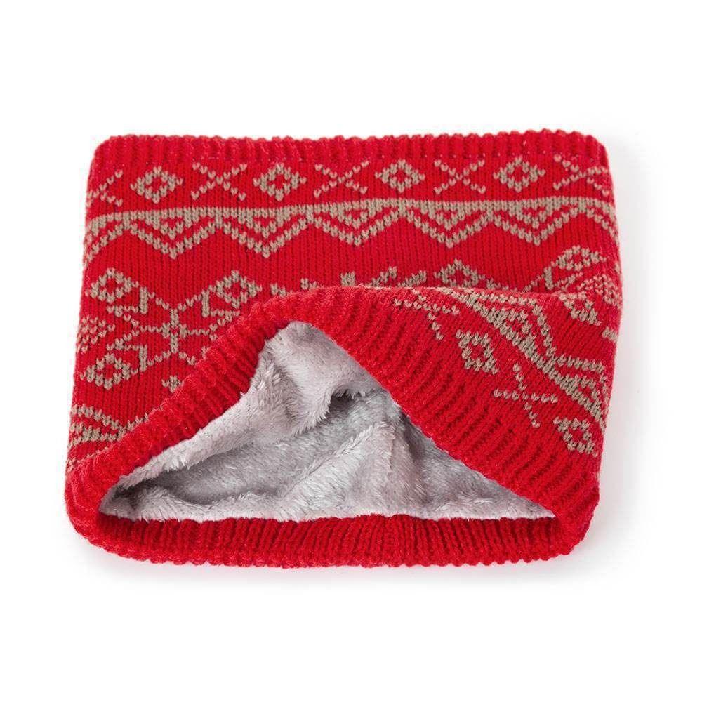 Plush Neck Scarves Thickened Lining Pullover Cap Fashion Sport Scarf