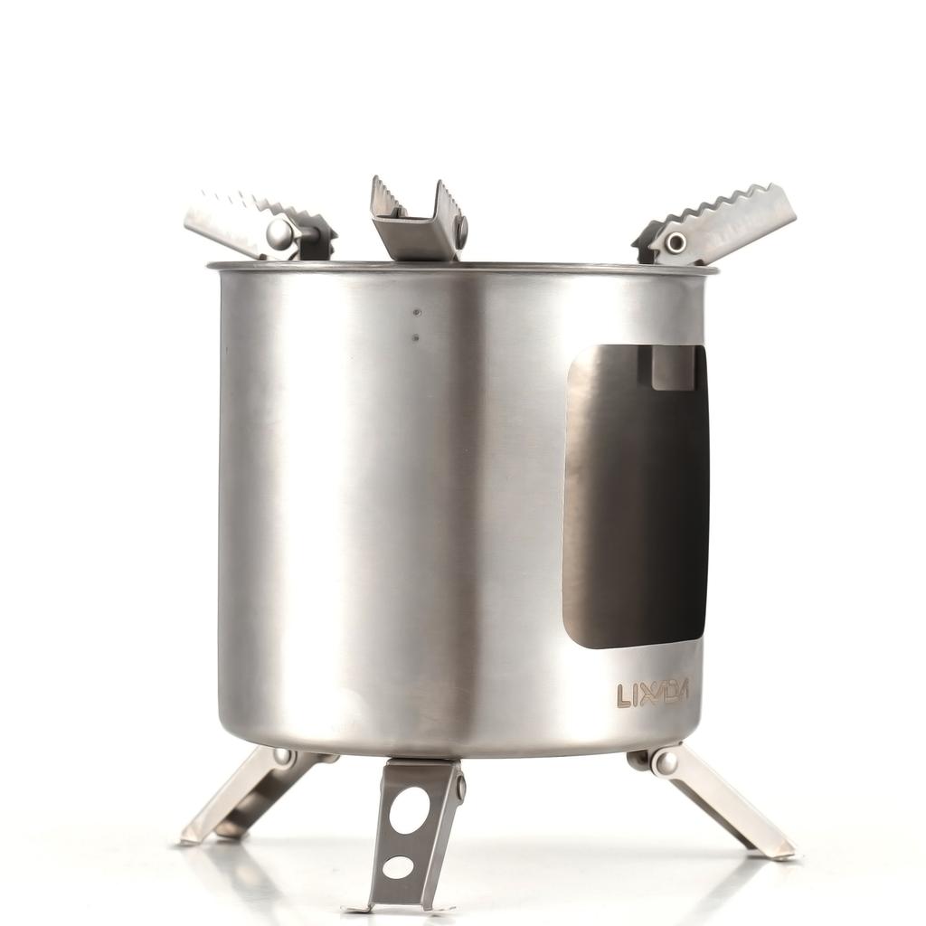 Sobă de ardere cu lemne din oțel inoxidabil Sobă de camping pliabilă pentru picnic Echipament de camping în aer liber