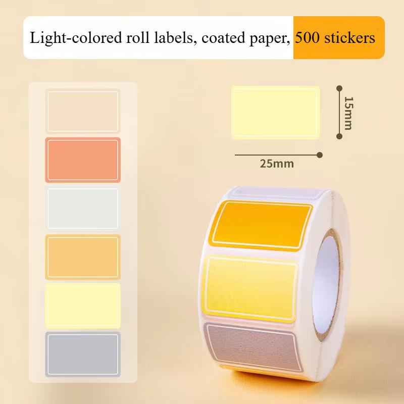 800/500/400pcs roll Colorful Waterproof Self Adhesive Labels Name Tags for Bottles Handwriting Notes Spice Stickers