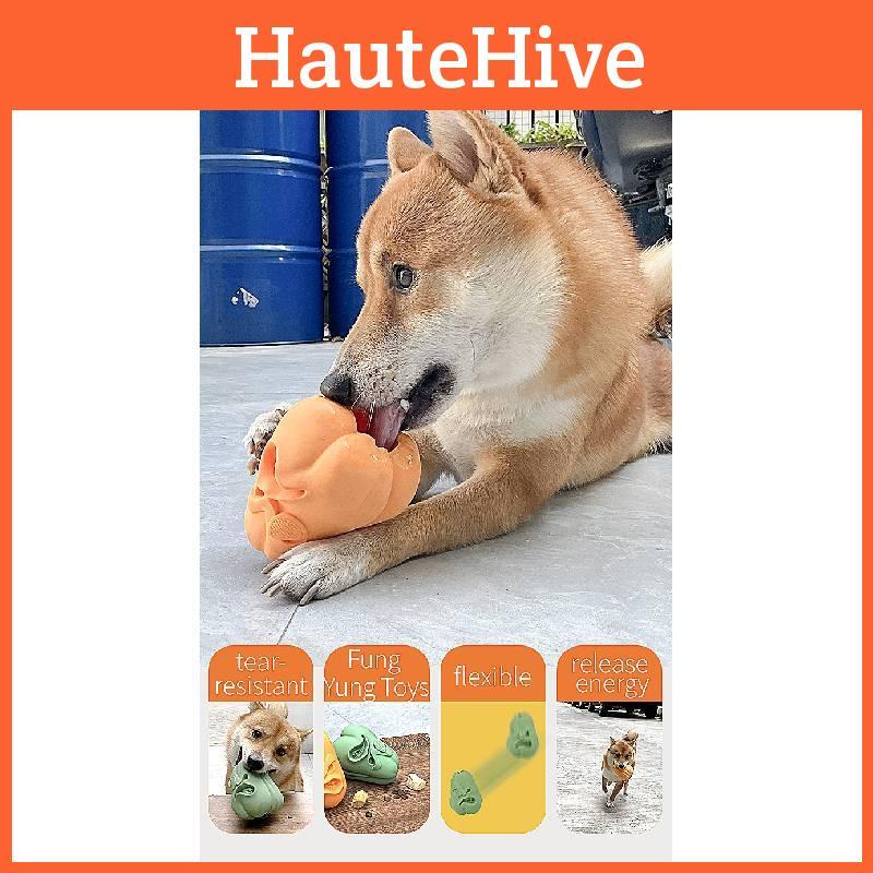 Durable Silicone Pet Food Toy Pumpkin Pirate Design For Dogs And Cats Anti-bite